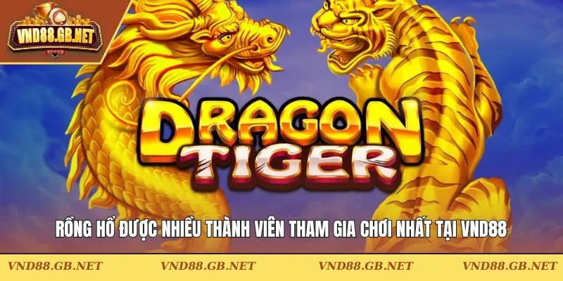 Rồng hổ được nhiều thành viên tham gia chơi nhất tại VND88